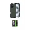 ieg™ iPhone 16 Kılıf Kıvılcım Işık Serisi - Şeffaf 360 Full Body Arka Koruyucu