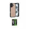 ieg™ iPhone 16 Kılıf Kıvılcım Işık Serisi - Şeffaf 360 Full Body Arka Koruyucu