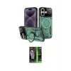 ieg™ iPhone 16 Kılıf Kıvılcım Modern Serisi - Şeffaf 360 Full Body Arka Koruyucu