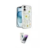 ieg™ iPhone 16 Kılıf Kozmos Doku - Şeffaf Pasifik Cam Ekran Koruyucu