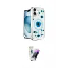 ieg™ iPhone 16 Kılıf Kozmos Doku - Şeffaf Pasifik Cam Ekran Koruyucu