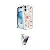 ieg™ iPhone 16 Kılıf Kozmos Doku - Şeffaf Pasifik Cam Ekran Koruyucu