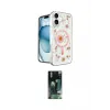 ieg™ iPhone 16 Kılıf Kozmos Doku - Siyah 360 Mat Full Body Arka Koruyucu