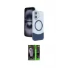 ieg™ iPhone 16 Kılıf Kozmos Form Özel Seri - Şeffaf 360 Full Body Arka Koruyucu