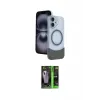 ieg™ iPhone 16 Kılıf Kozmos Form Özel Seri - Şeffaf 360 Full Body Arka Koruyucu