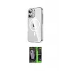 ieg™ iPhone 16 Kılıf Nova Doku - Şeffaf 360 Full Body Arka Koruyucu