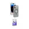 ieg™ iPhone 16 Kılıf Nova Modern Prime - Siyah Bilvis 5in1 5D Magic Hayalet Cam Ekran Koruyucu