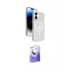 ieg™ iPhone 16 Kılıf Nova Modern Prime - Siyah Bilvis 5in1 5D Magic Hayalet Cam Ekran Koruyucu