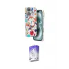 ieg™ iPhone 16 Kılıf Siluet Doku - Siyah Bilvis 5in1 3D Magic Cam Ekran Koruyucu