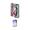 ieg™ iPhone 16 Kılıf Siluet Doku - Siyah Bilvis 5in1 3D Magic Cam Ekran Koruyucu