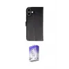 ieg™ iPhone 16 Kılıf Siluet Işık Serisi - Siyah Bilvis 5in1 3D Magic Cam Ekran Koruyucu