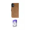 ieg™ iPhone 16 Kılıf Siluet Işık Serisi - Siyah Bilvis 5in1 3D Magic Cam Ekran Koruyucu