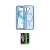 ieg™ iPhone 16 Kılıf Siluet Minimal Prime - Şeffaf 360 Full Body Arka Koruyucu
