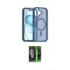 ieg™ iPhone 16 Kılıf Siluet Minimal Prime - Şeffaf 360 Full Body Arka Koruyucu