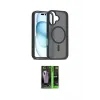ieg™ iPhone 16 Kılıf Siluet Minimal Prime - Şeffaf 360 Full Body Arka Koruyucu