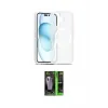 ieg™ iPhone 16 Kılıf Siluet Minimal Prime - Şeffaf 360 Full Body Arka Koruyucu