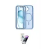 ieg™ iPhone 16 Kılıf Siluet Minimal Prime - Şeffaf Pasifik Cam Ekran Koruyucu