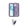 ieg™ iPhone 16 Kılıf Siluet Minimal Prime - Şeffaf Pasifik Cam Ekran Koruyucu