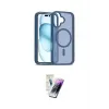 ieg™ iPhone 16 Kılıf Siluet Minimal Prime - Şeffaf Pasifik Cam Ekran Koruyucu