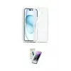 ieg™ iPhone 16 Kılıf Siluet Minimal Prime - Şeffaf Pasifik Cam Ekran Koruyucu