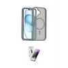 ieg™ iPhone 16 Kılıf Siluet Minimal Prime - Şeffaf Pasifik Cam Ekran Koruyucu
