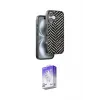 ieg™ iPhone 16 Kılıf Vadi Özel Seri - Siyah Bilvis 5in1 3D Magic Cam Ekran Koruyucu