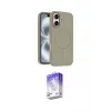 ieg™ iPhone 16 Kılıf Yankı Form Serisi - Siyah Bilvis 5in1 3D Magic Cam Ekran Koruyucu
