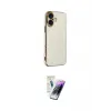 ieg™ iPhone 16 Kılıf Yankı Serisi - Şeffaf Pasifik Cam Ekran Koruyucu