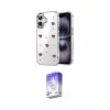 ieg™ iPhone 16 Kılıf Yörünge Form - Siyah Bilvis 5in1 3D Magic Cam Ekran Koruyucu