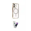 ieg™ iPhone 16 Kılıf Zirve Doku Prime - Şeffaf Pasifik Cam Ekran Koruyucu
