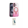 ieg™ iPhone 16 Plus Kılıf Ahenk Doku Özel Seri - Şeffaf Pasifik Cam Ekran Koruyucu