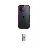 ieg™ iPhone 16 Plus Kılıf Akış Çizgi Koleksiyonu - Siyah Bilvis 3D Cam Ekran Koruyucu