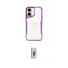 ieg™ iPhone 16 Plus Kılıf Akış Çizgi Koleksiyonu - Siyah Bilvis 3D Cam Ekran Koruyucu