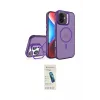 ieg™ iPhone 16 Plus Kılıf Akış Form - Şeffaf Pasifik Cam Ekran Koruyucu