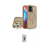 ieg™ iPhone 16 Plus Kılıf Akış Form - Siyah Bilvis 3D Cam Ekran Koruyucu