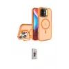 ieg™ iPhone 16 Plus Kılıf Akış Form - Siyah Bilvis 3D Cam Ekran Koruyucu