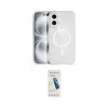 ieg™ iPhone 16 Plus Kılıf Eksen Doku Koleksiyonu - Şeffaf Pasifik Cam Ekran Koruyucu