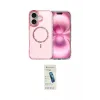 ieg™ iPhone 16 Plus Kılıf Kıvılcım Form Prime - Şeffaf Pasifik Cam Ekran Koruyucu