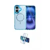 ieg™ iPhone 16 Plus Kılıf Kıvılcım Form Prime - Siyah 3D Antistatik Cam Ekran Koruyucu