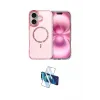 ieg™ iPhone 16 Plus Kılıf Kıvılcım Form Prime - Siyah 3D Antistatik Cam Ekran Koruyucu