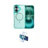 ieg™ iPhone 16 Plus Kılıf Kıvılcım Form Prime - Siyah 3D Antistatik Cam Ekran Koruyucu