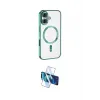 ieg™ iPhone 16 Plus Kılıf Nova Işık Özel Seri - Siyah 3D Antistatik Cam Ekran Koruyucu