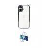 ieg™ iPhone 16 Plus Kılıf Vadi Minimal - Siyah 3D Antistatik Seramik Nano Ekran Koruyucu