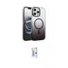 ieg™ iPhone 16 Pro Kılıf Ahenk Doku Özel Seri - Siyah Bilvis 0.18mm Plus Cam Ekran Koruyucu