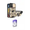 ieg™ iPhone 16 Pro Kılıf Ahenk Klasik - Siyah Bilvis 5in1 3D Magic Cam Ekran Koruyucu