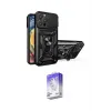 ieg™ iPhone 16 Pro Kılıf Ahenk Klasik - Siyah Bilvis 5in1 3D Magic Cam Ekran Koruyucu