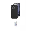 ieg™ iPhone 16 Pro Kılıf Ahenk Serisi - Siyah Bilvis 0.18mm Plus Cam Ekran Koruyucu