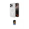 ieg™ iPhone 16 Pro Kılıf Ahenk Yansıma Prime - Siyah Buffer Hayalet Cam Ekran Koruyucu
