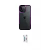 ieg™ iPhone 16 Pro Kılıf Akış Çizgi Koleksiyonu - Siyah Bilvis 0.18mm Plus Cam Ekran Koruyucu