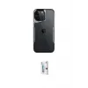 ieg™ iPhone 16 Pro Kılıf Akış Çizgi Koleksiyonu - Siyah Bilvis 0.18mm Plus Cam Ekran Koruyucu
